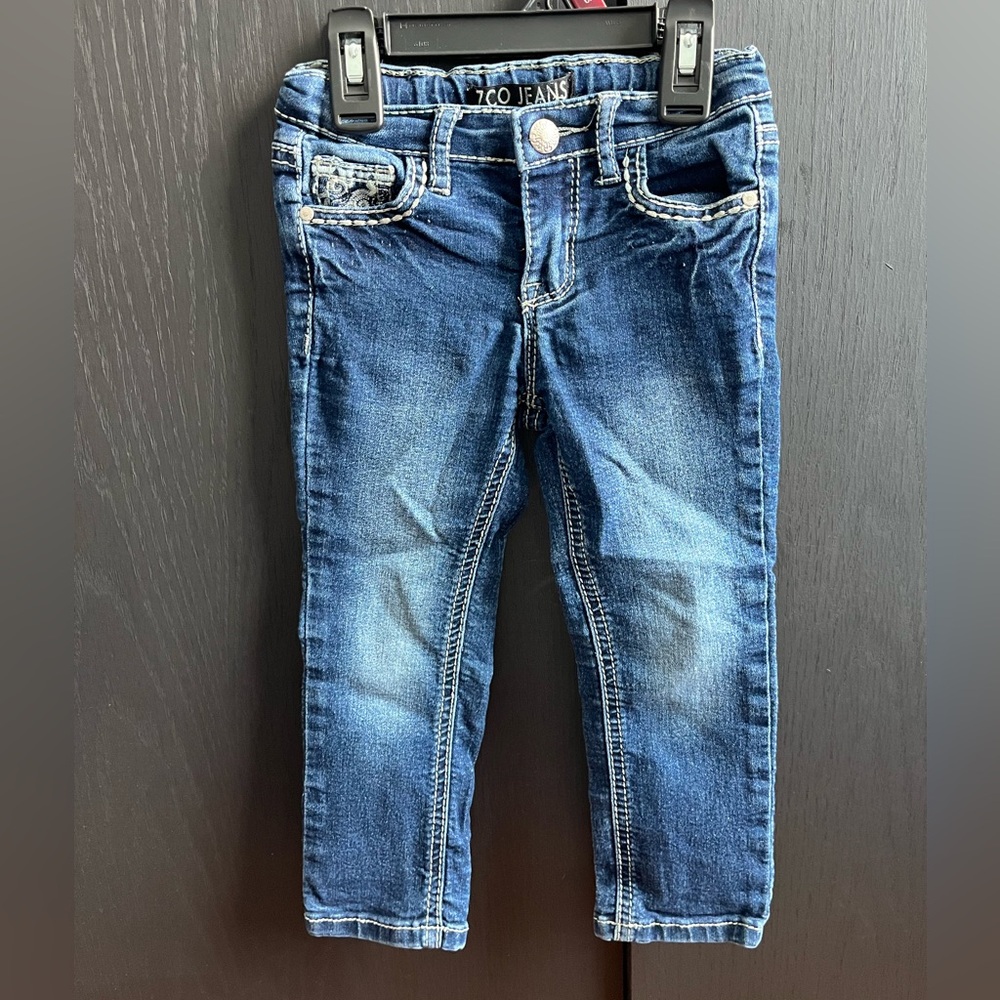ZCO 3T Toddler Girl Skinny Jeans - Dark Wash
